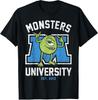 Monsters University Mike Logo Schwarzes T-Shirt
