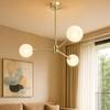 Modern Brass Sputnik Chandelier Mid Century Globe Ceiling Light