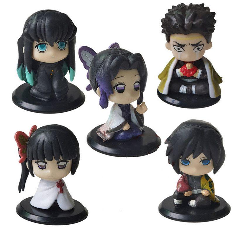 Figure Demon Slayer Figurine Doll Tanjirou Agatsuma Zenitsu Inosuke Hashibira