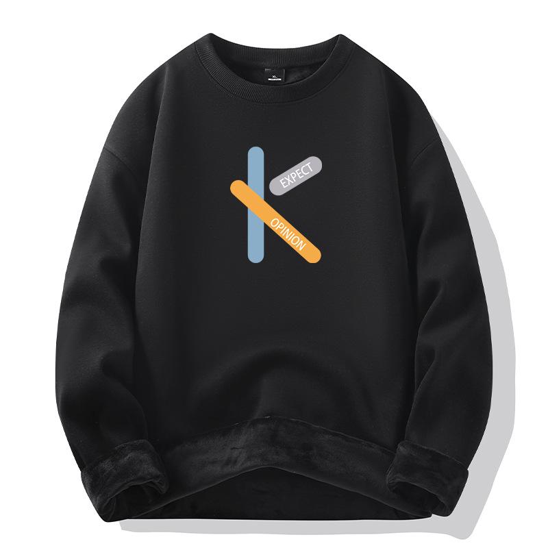 Men's Hoodie Loose Sweatshirt Warm Top Trendy Versatile Casual Sweatshirt