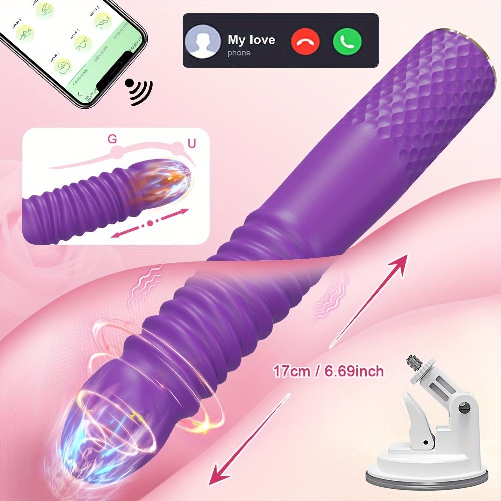 Sexspielzeug Dildo Vibrator Maschinen - Realistische Dildos mit 10 Vibrations- & 3 Stoßmodi Erwachsene Maschine G-Punkt Klitoris Analspielzeug