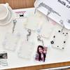 Portafoto Acrílico 3 Pulgadas Lindo Diseño de Estrella Funda Transparente para Tarjetas Kpop, Estuche Protector Impermeable para Tarjetas Coleccionables