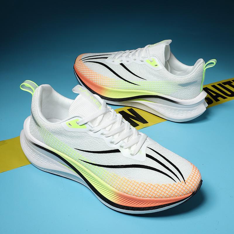 Chitu 7 Middle School Students Men's and Women's Running Shoes Mesh Breathable Professional Racing Shock Absorption Carbon Board Running Shoes Non-sli