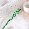 Chinese Punk Ruby Pendant Sword Hairpin Fashion Simple Modern Headdress Back Of The Head Pan Hair Ornament Fashion Retro New
