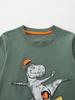 Autumn Boys' Cartoon Print Long-Sleeve Cotton Pullover Sweatshirt