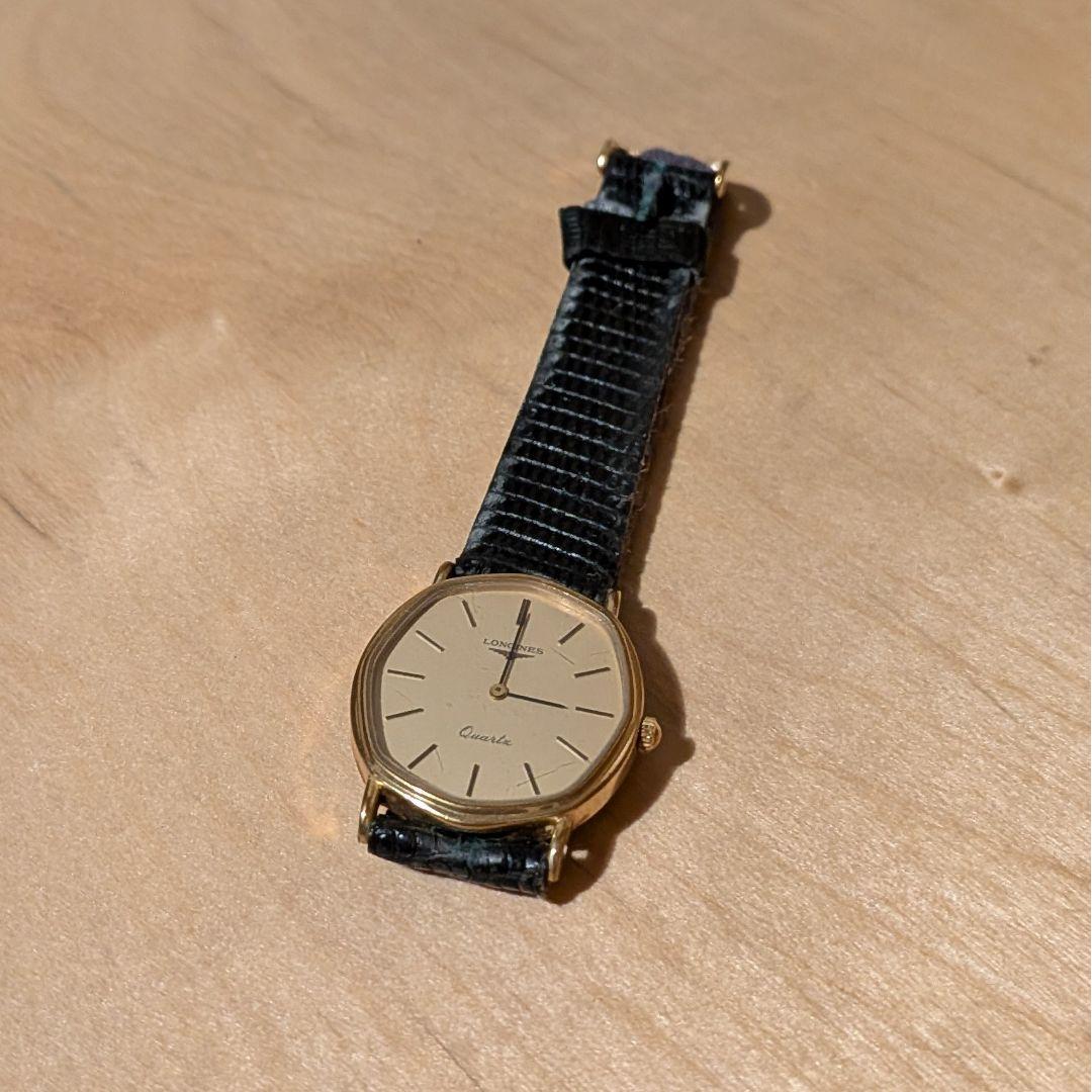 Used LONGINES quartz watch vintage operation unconfirmed