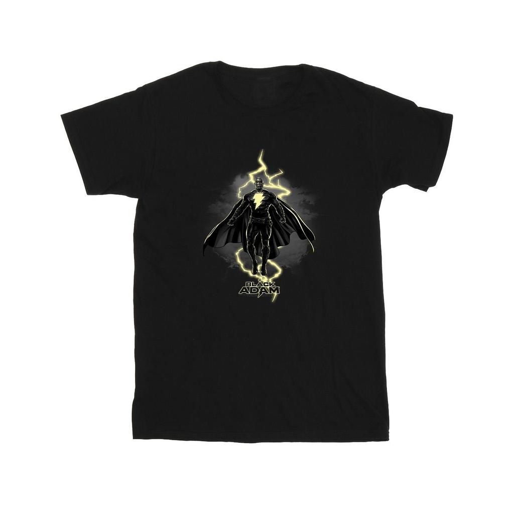 DC Comics Boys Black Adam Hovering Bolt T-Shirt