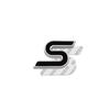 RGFU9 Car Accessories Metal S Grille Emblem Rear Trunk Body Badge Sticker For Ford ST LINE Focus Fiesta Ecosport Kuga Mondeo Everest