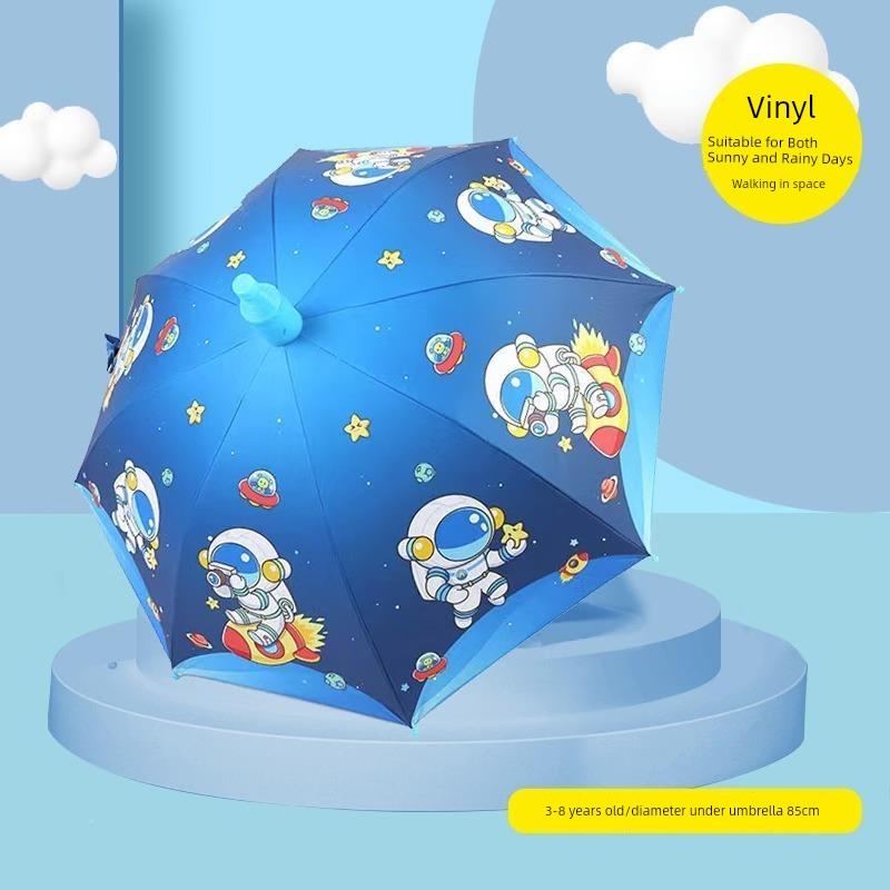 Children's Umbrella Kindergarten Baby Boys and Girls Kids Student Cartoon School Umbrella Lightweight Dinosaur Unicorn Umbrella