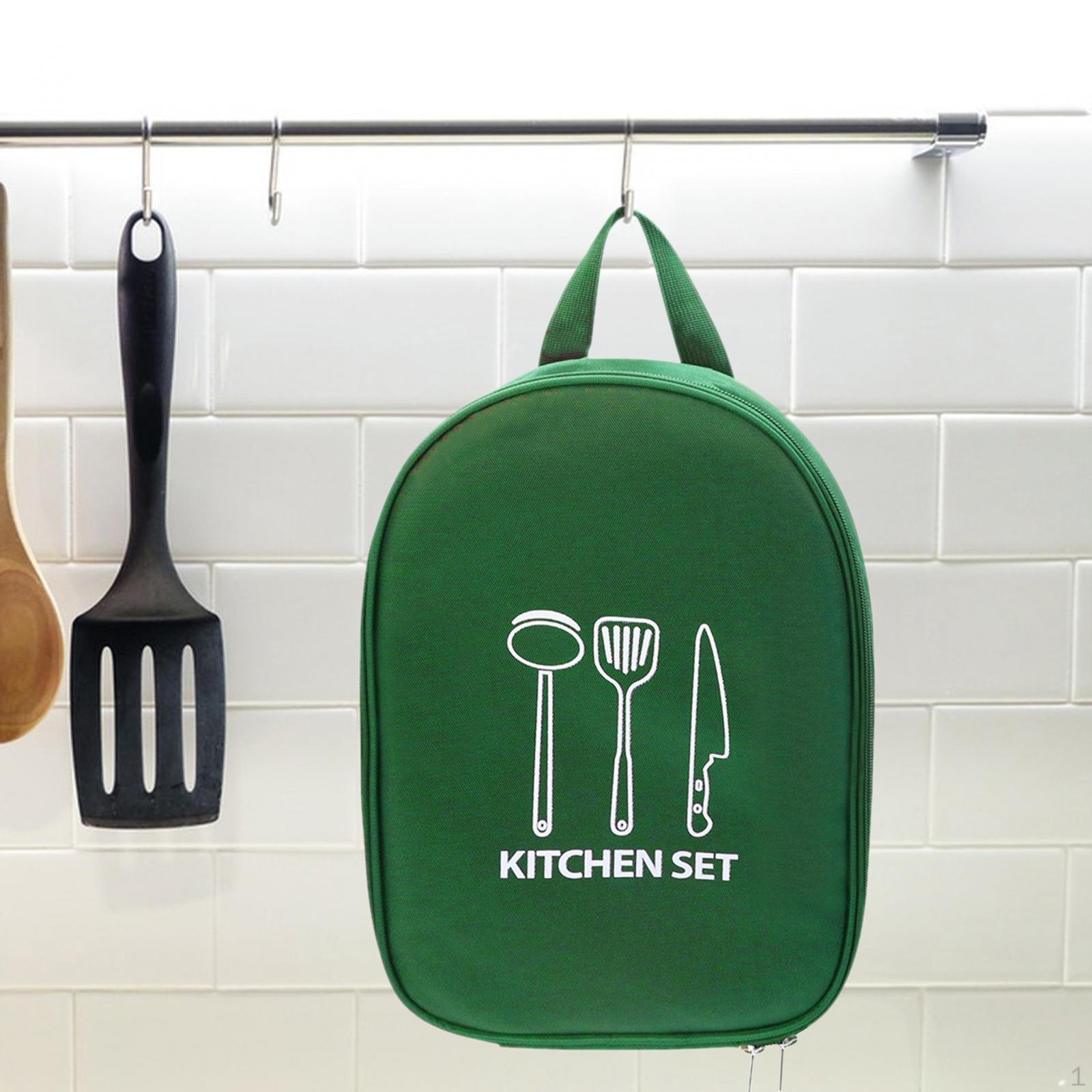 

Сумка, Чохол для перенесення, Зберігання кухонного приладдя, Миється, складаний, Чохол для столового приладдя, Сумки, для пікніка зелений