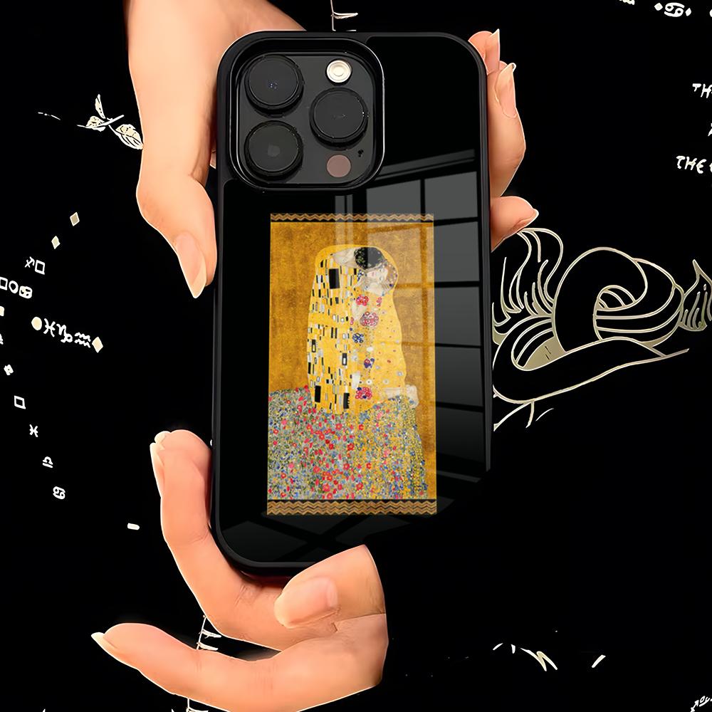 

Gustav Klimt Kiss Art Phone Case PC+TPU For IPhone 15 16 17ProMax 13 16 11 12 14 Pro Xs Max Mini Xr X Plus Cover iPhone17 Pro