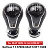 For SEAT IBIZA IV (6j) 2009 2010 2011 2012 2013 2014 2015 2016 2017 5/6 Speeds 12mm Car Gear Shift Knob Lever Shifter Hand Ball