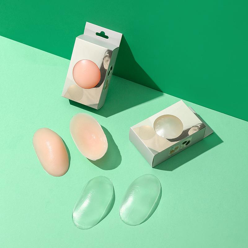 In-Stock Self-Adhesive Silicone Shoulder Pads: Anti-Slip, Invisible, Unisex Sponge Pads for Narrow Shoulders.