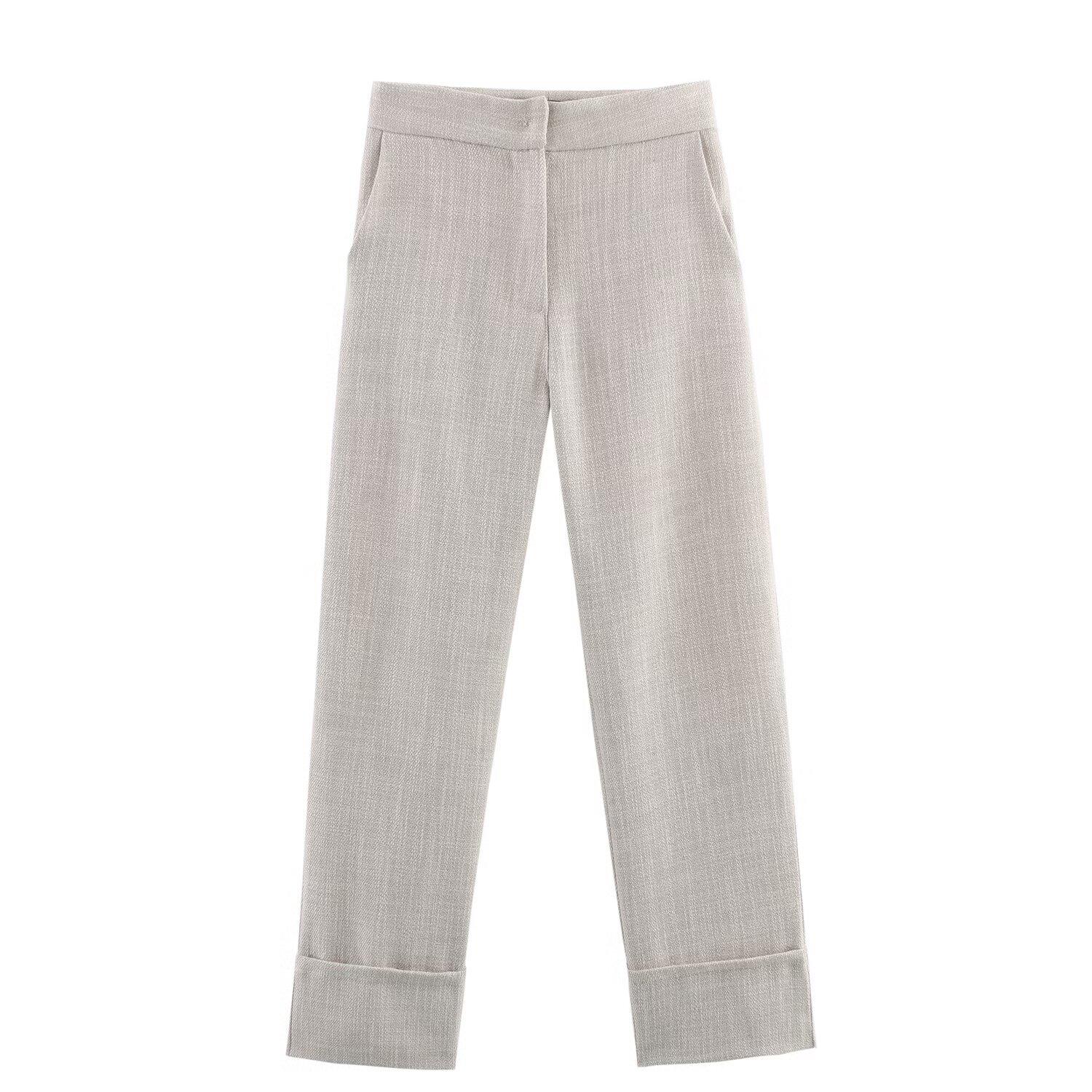 

Женский европейско-американский костюм с подплечниками, пиджак + брюки, весна 2025 XS