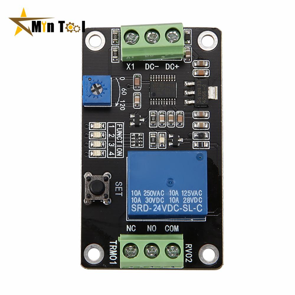 DC5V 12V 24V Delay Timer Relay TRM01 Delay Time Relay Self-locking Relay Delay Trigger Power Supply