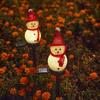 Christmas snowman ground mounted solar outdoor waterproof lawn light courtyard festive atmosphere decoration warm night light