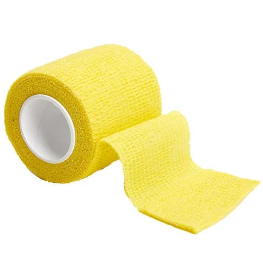 1 rol 2,5/5/7,5/10 cm*4,8 m Niet-geweven Elastisch Zelfklevend Verband Cohesief Verband voor Sport Fixatie Vinger Pols Been
