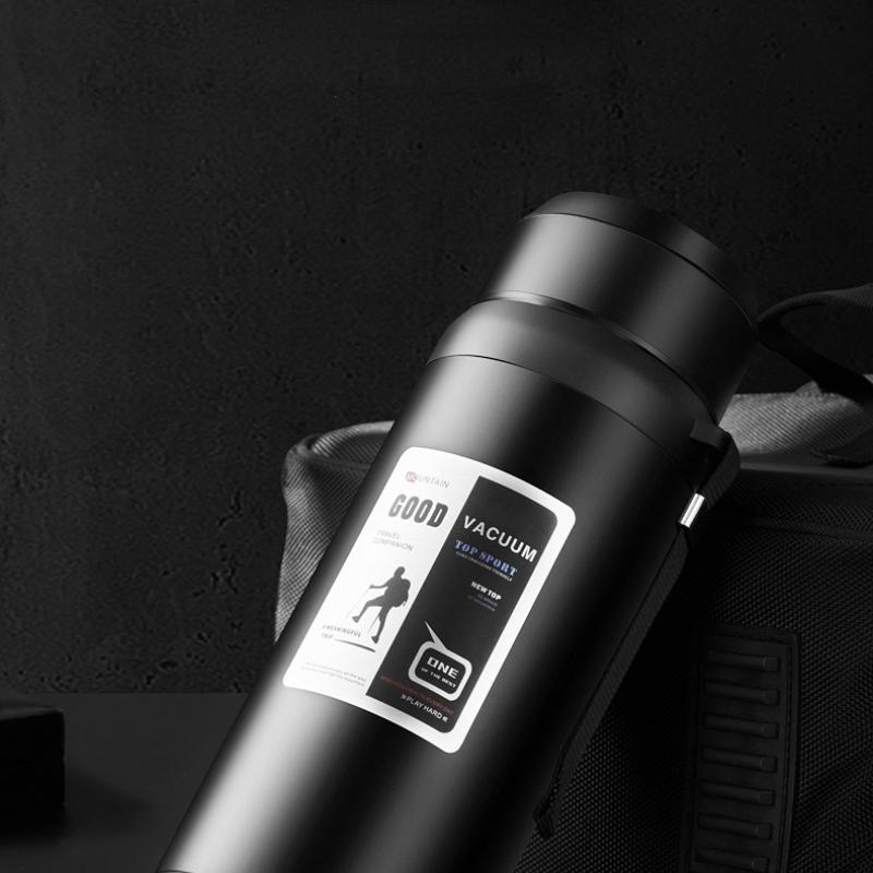 Intelligent Temperature Measurement  Insulation Cup  1000ml Vacuum Flasks Portable Stainless Steel Thermos Cup Water Bottle Office Thermos Cup