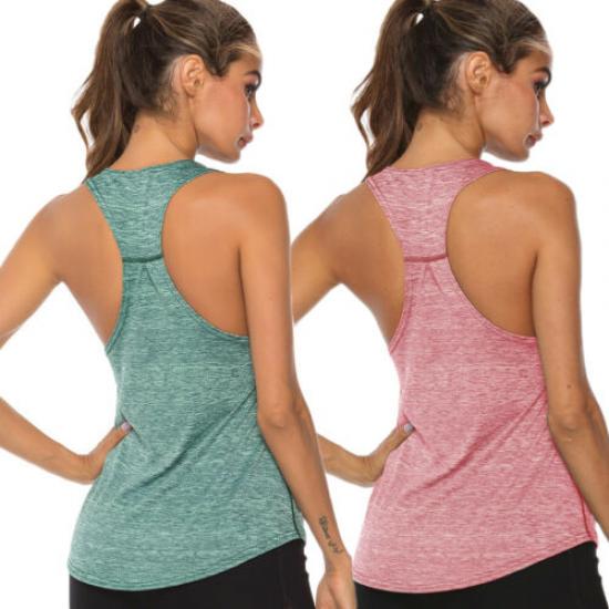 Frauen Sport Gym Racer Zurück Lauf Weste Fitness Jogging Yoga Tank Top Weibliche Yoga Shirt