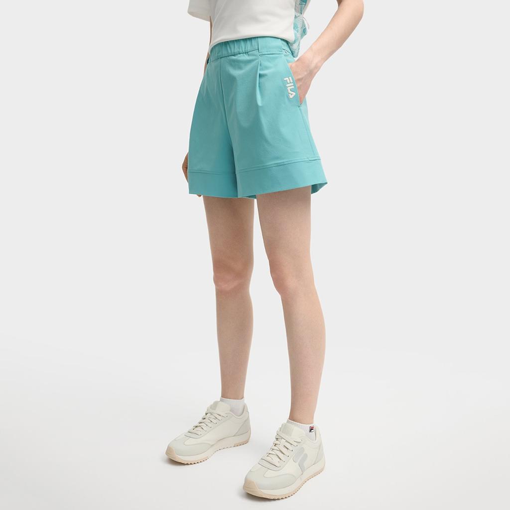 FILA SS25 Casual Shorts Women's Turquoise Blue TQ F11W538802F-TQ