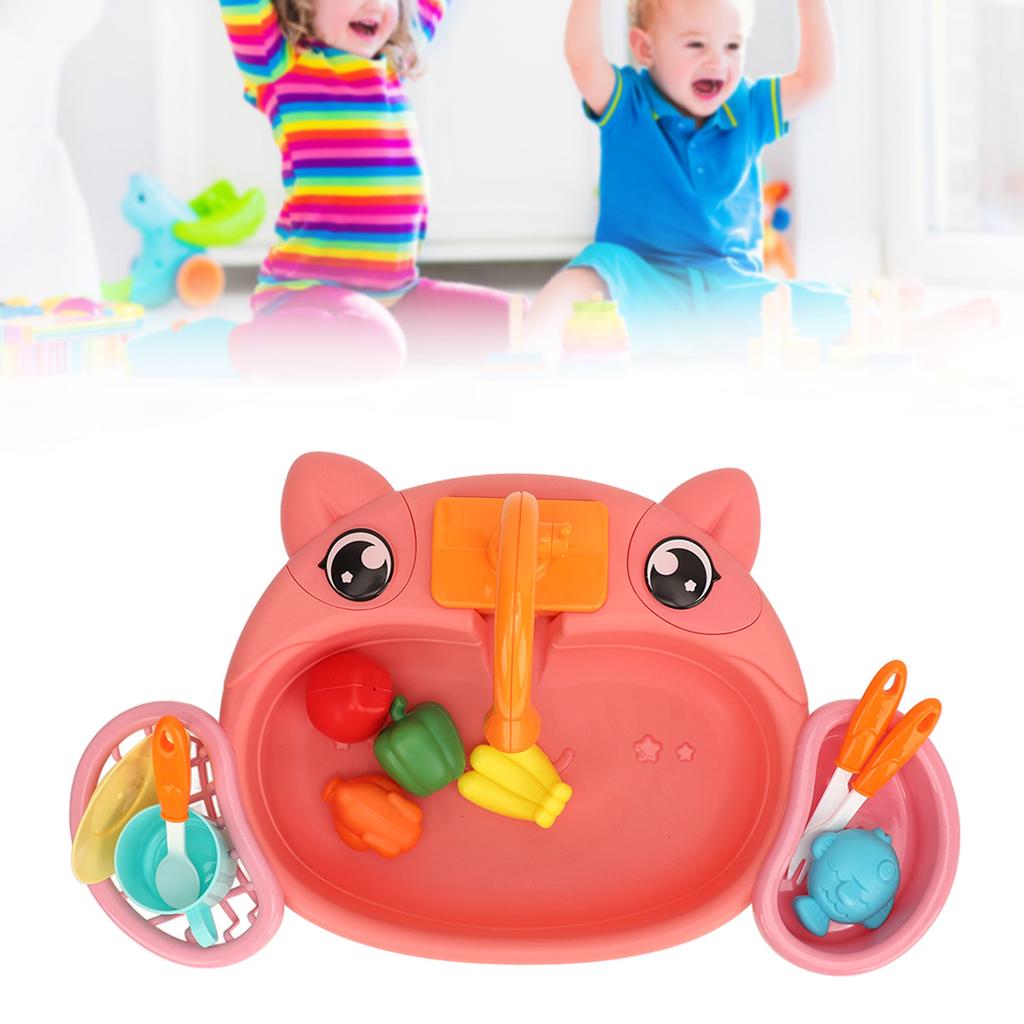 Lave-vaisselle de cuisine électrique Jouets Simulation Eau Circulante Innovante Évier de cuisine interactif Jouets pour enfants Cadeaux