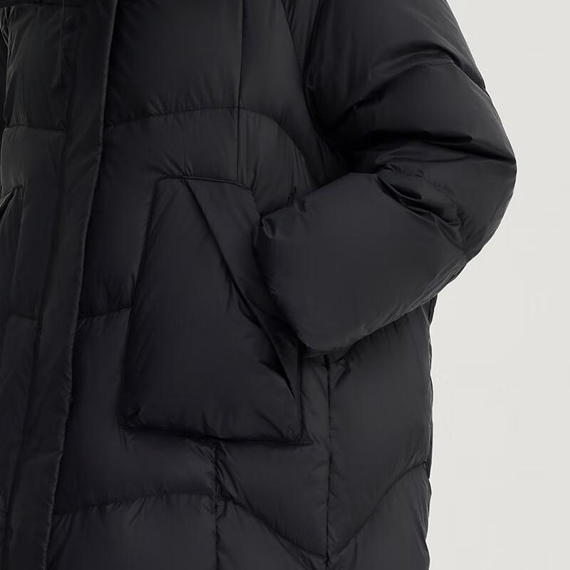 Ailaiyi Women's Long Goose Down Commuter Jacket with Detachable U-Pillow