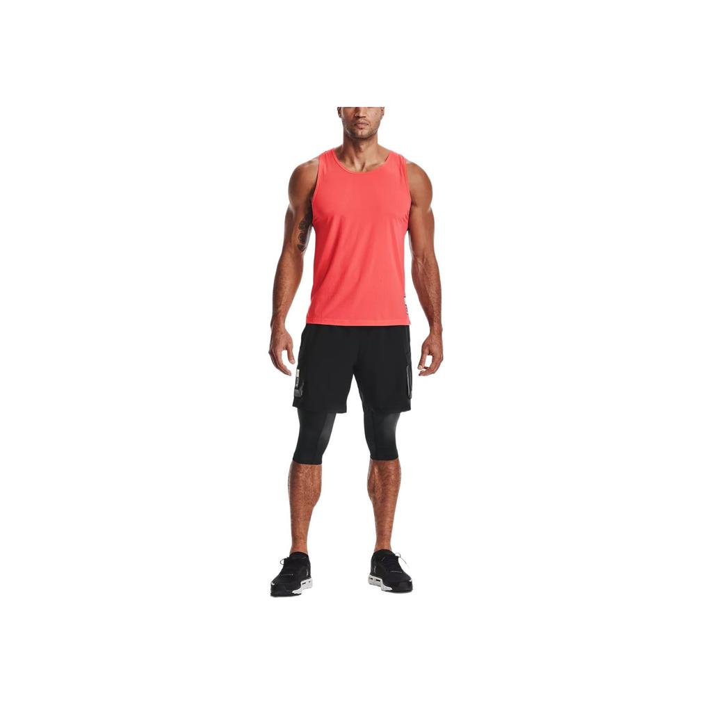 Under Armour Codzienne sportowe spodenki dwa w jednym do biegania slim fit męskie spodenki czarne 1361526-001