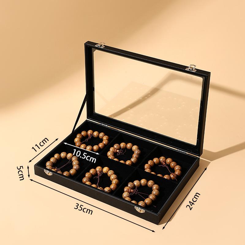 Dust-proof Sunroof with Lid Bracelet Storage Box Buddha Beads Cultural Play Bracelet Collection Box Buddha String Bracelet Jewelry Box
