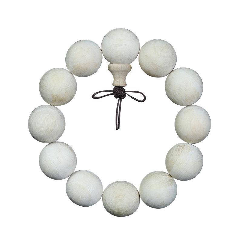Camphor Wood Buddhist Beads Bracelet - 2.0 Wooden Bead Jewelry with 108 Fragrant Beads for Couples