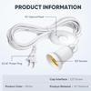 E27 Lamp Holder All Copper Wire Led Light Bulb Extension Socket With Switch Bulb Socket Bulb Socket