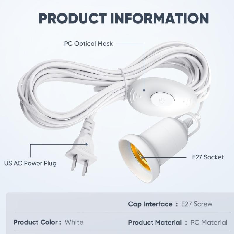 E27 Lamp Holder All Copper Wire Led Light Bulb Extension Socket With Switch Bulb Socket Bulb Socket