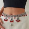 Stylish Vintage Middle Eastern Water Drop Pendant Waist Chain for Women