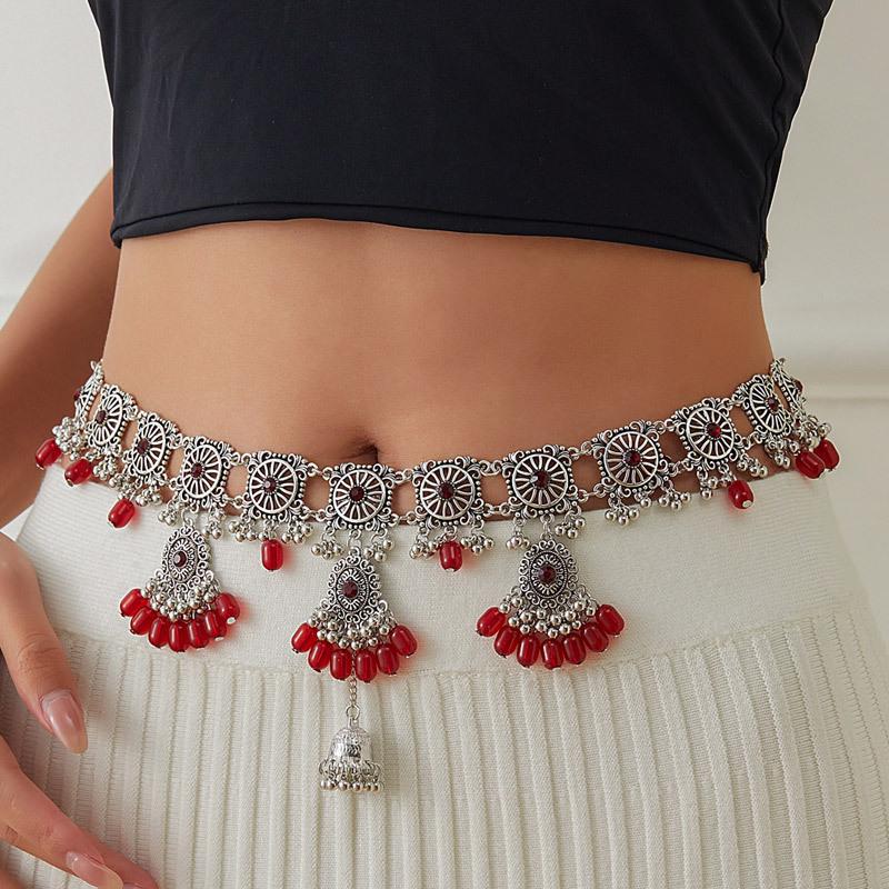 Vintage Water Drop Pendant Waist Chain for Women