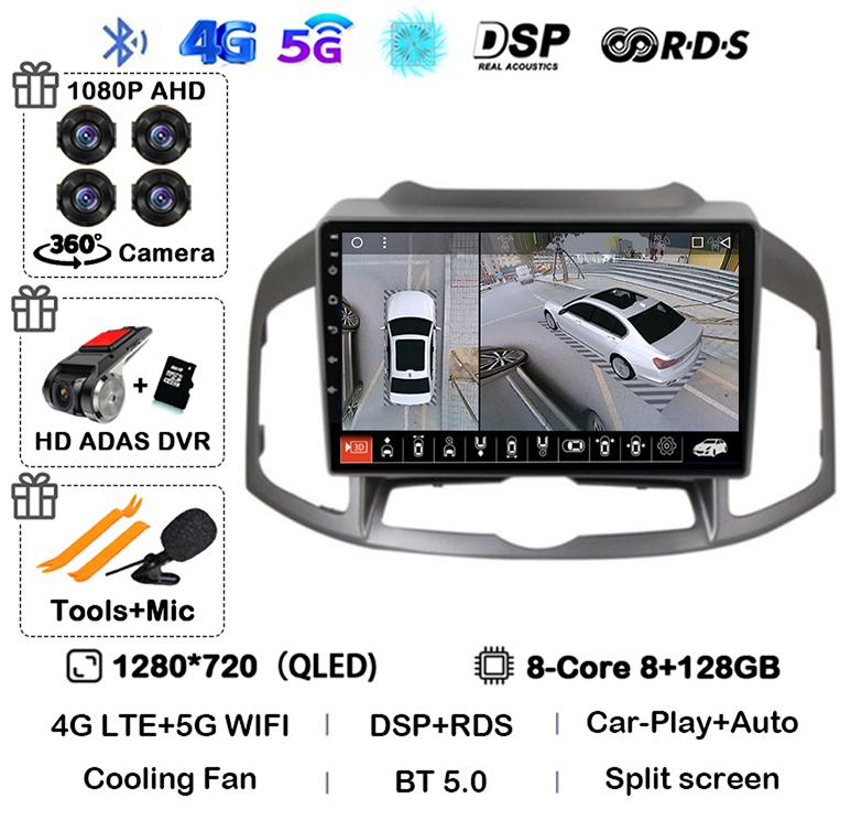 Android 14 Carplay Auto WIFI Car Radio For Chevrolet Captiva 1 2011 2014 2015 2016 GPS Multimedia Video Player Stereo Head Unit