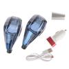 Pomello leva cambio LED in cristallo, leva, pallamano blu, per auto, cambio automatico, manuale, modifica auto