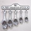Dalton Fish Measuring Spoon Set, 100-029, Aluminum, Set of 5