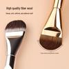 Ultra-thin Seamless Fan Brush: Tongue-Shaped Foundation & Concealer Makeup Tool