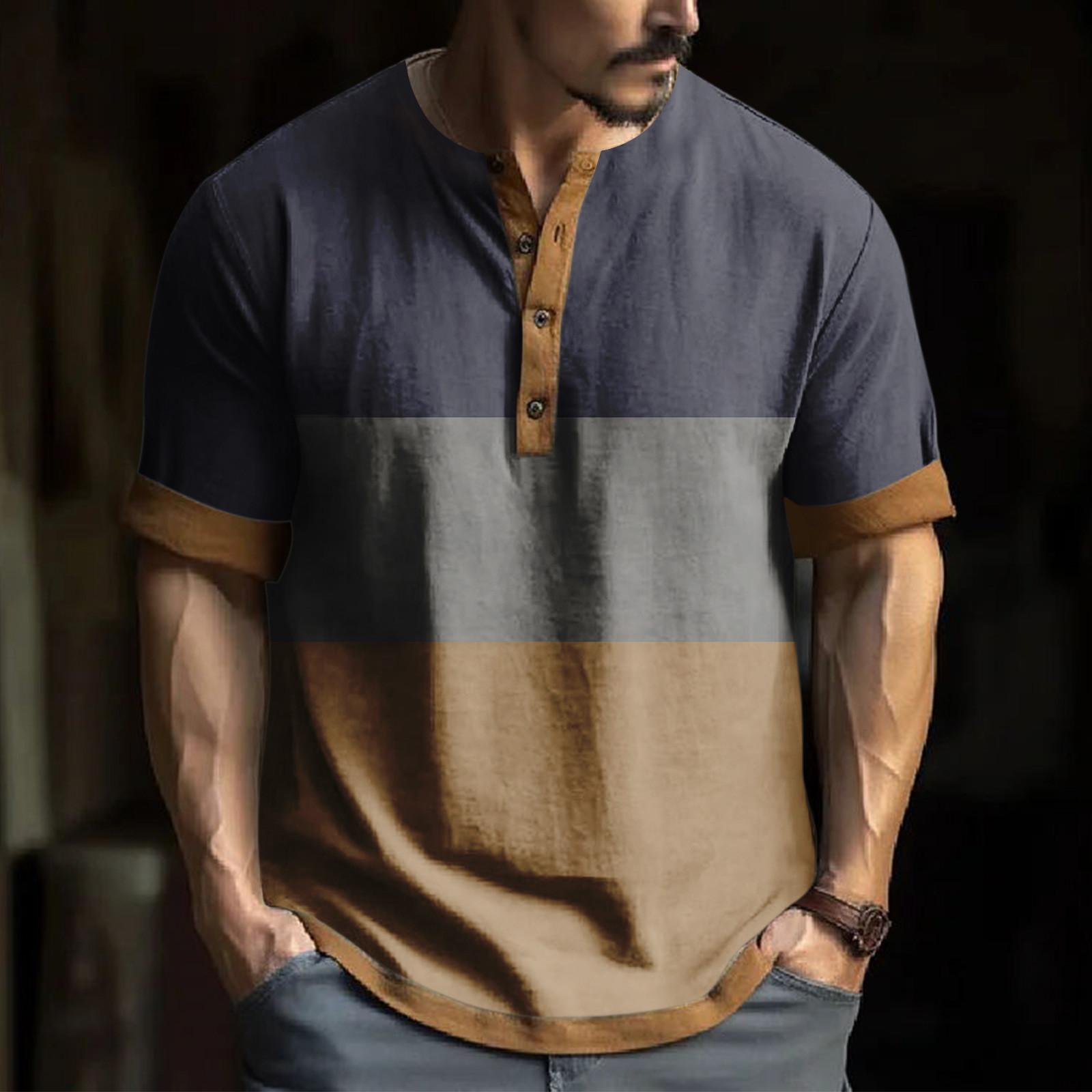 

Мужская модная футболка с коротким рукавом и вышивкой с коротким рукавом и принтом на весну и лето L