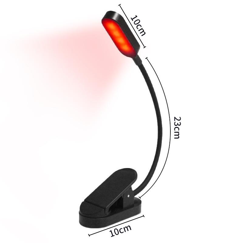 LED Desk Lamp Clip On USB Rechargeable Mini Reading Light for Students Study