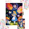 Themed Diamond Painting Kit Alice Wonderland for Beginners and Craft Lovers Home Decoration