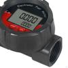 Flow Meter Turbine Digital LCD Display Multipurpose 1inch NPT Thread High Precision Oil