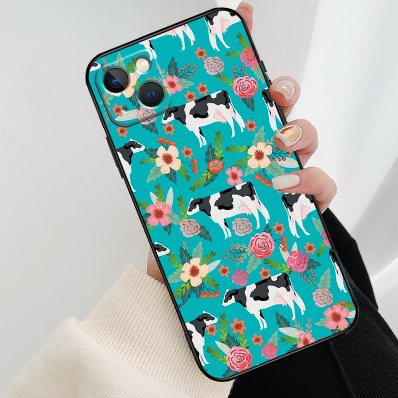 Cute Highland Cow Phone Case For iPhone 17 Pro Max 14 13 12 11 15 16 Pro Max mini 15 16 Plus 16e 17 Air Cover