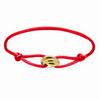 Dámský náramek Sailing Rope Tricolor In Black Cord náramek s kroužkem z nerezové oceli Vodotěsné šperky Boho pro ženy Nastavitelná délka s