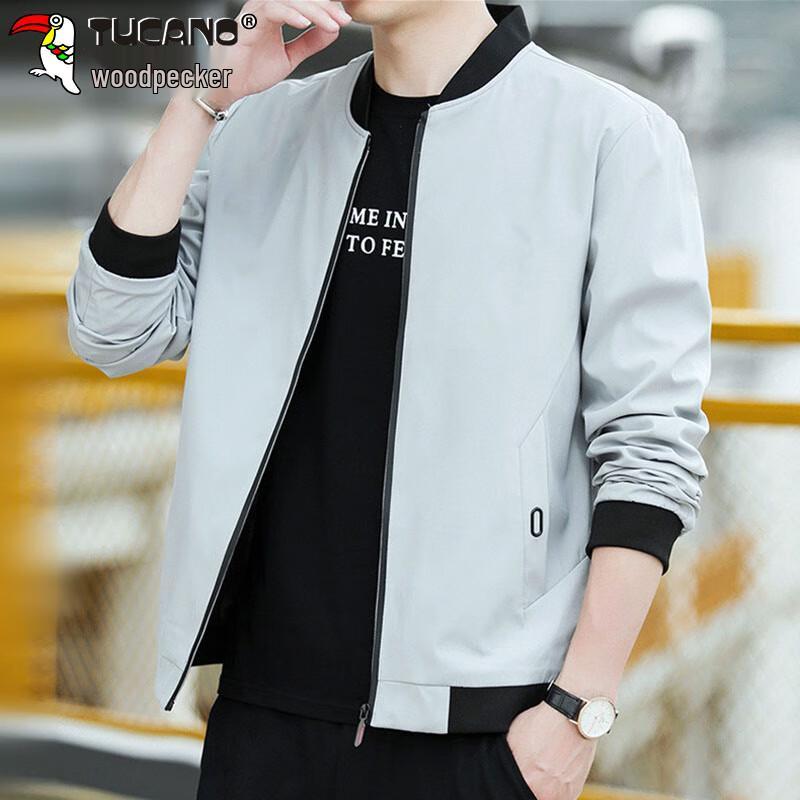 Tucano Men's Business Casual Baseball Collar Jacket