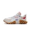 Li Ning Overload Stoff Leder Trend Stoßdämpfung Rutschfest Abriebfest Low-Top Sportliche Freizeitschuhe Herren Sneaker Weiß Grau AZGS081-1