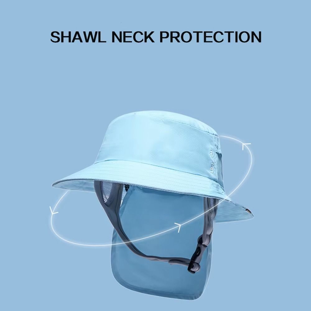 Breathable Surfing Backet Hat Wide-brimmed Fisherman Cap Summer Beach Ladies Sun Hat  Water Sport