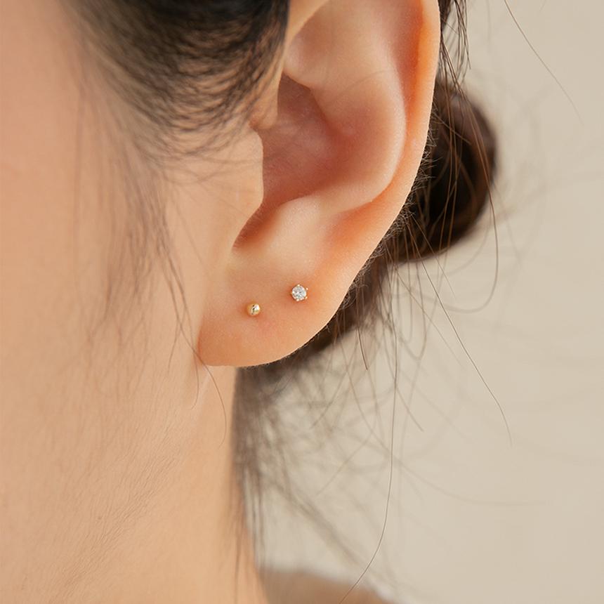 Lunne 14K 2Mm 5-Prong Mini Q Piercing (14K Gold) (Bar Thickness 1Mm) #Pib09