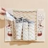 Durable Wall-Mounted Mesh Bag Dispenser With Cute Cartoon Design - Foldable Breathable Polyester Garbage Bag Holder
