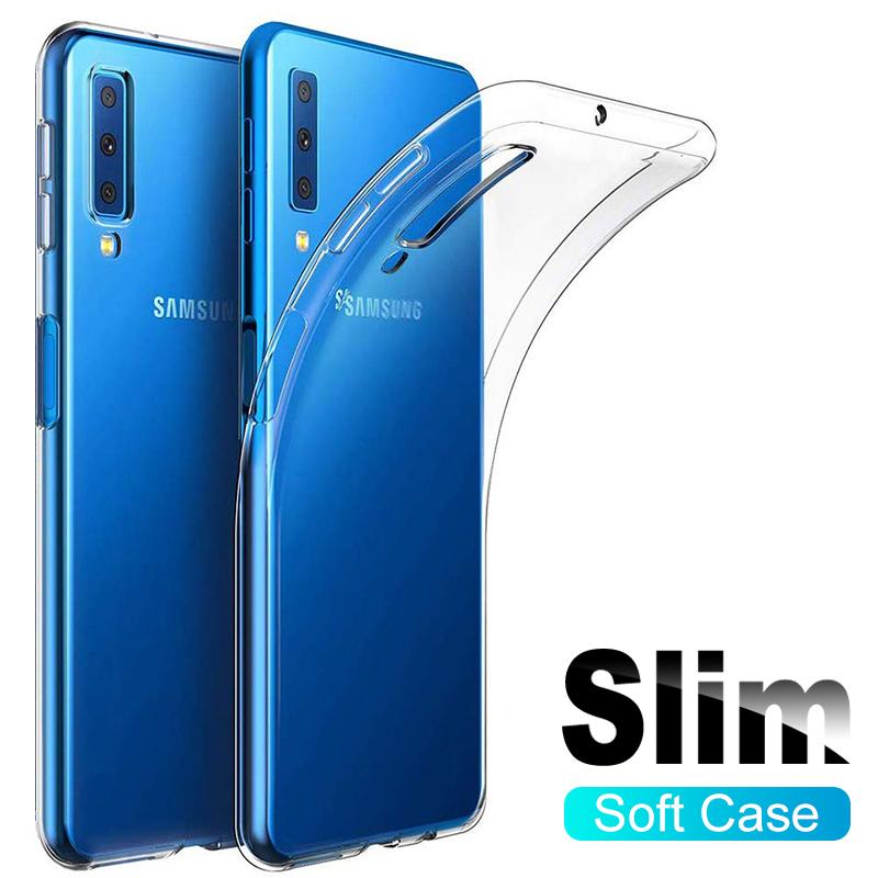 Ultra Thin Transparent Silicone Phone Case For Samsung Galaxy A7 2018 A9 A8 A6 Plus 2018 A10 A20 A30 S A40 A50 A70 Soft Case