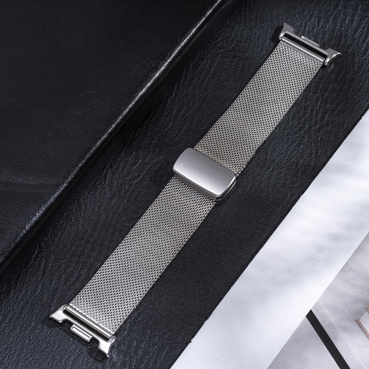 

Magnetic Strap for Samsung Galaxy Watch 8 40mm 44mm Milanese Band for Samsung Galaxy Watch 7 Ultra 47mm/Watch Ultra 2025 47mm Galaxy Watch 8 40mm серебряный